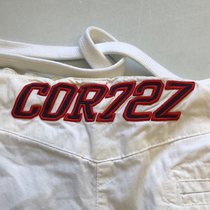 nike cortez white baggy shorts