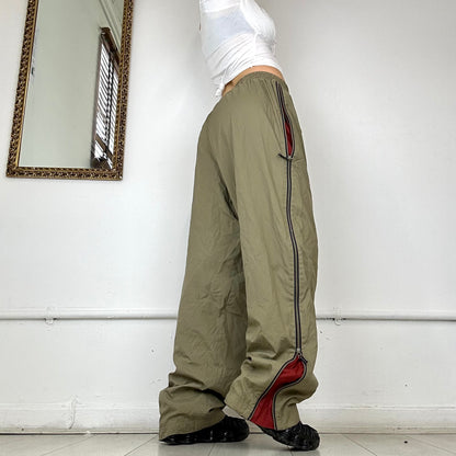 vintage puma khaki tracksuit bottoms