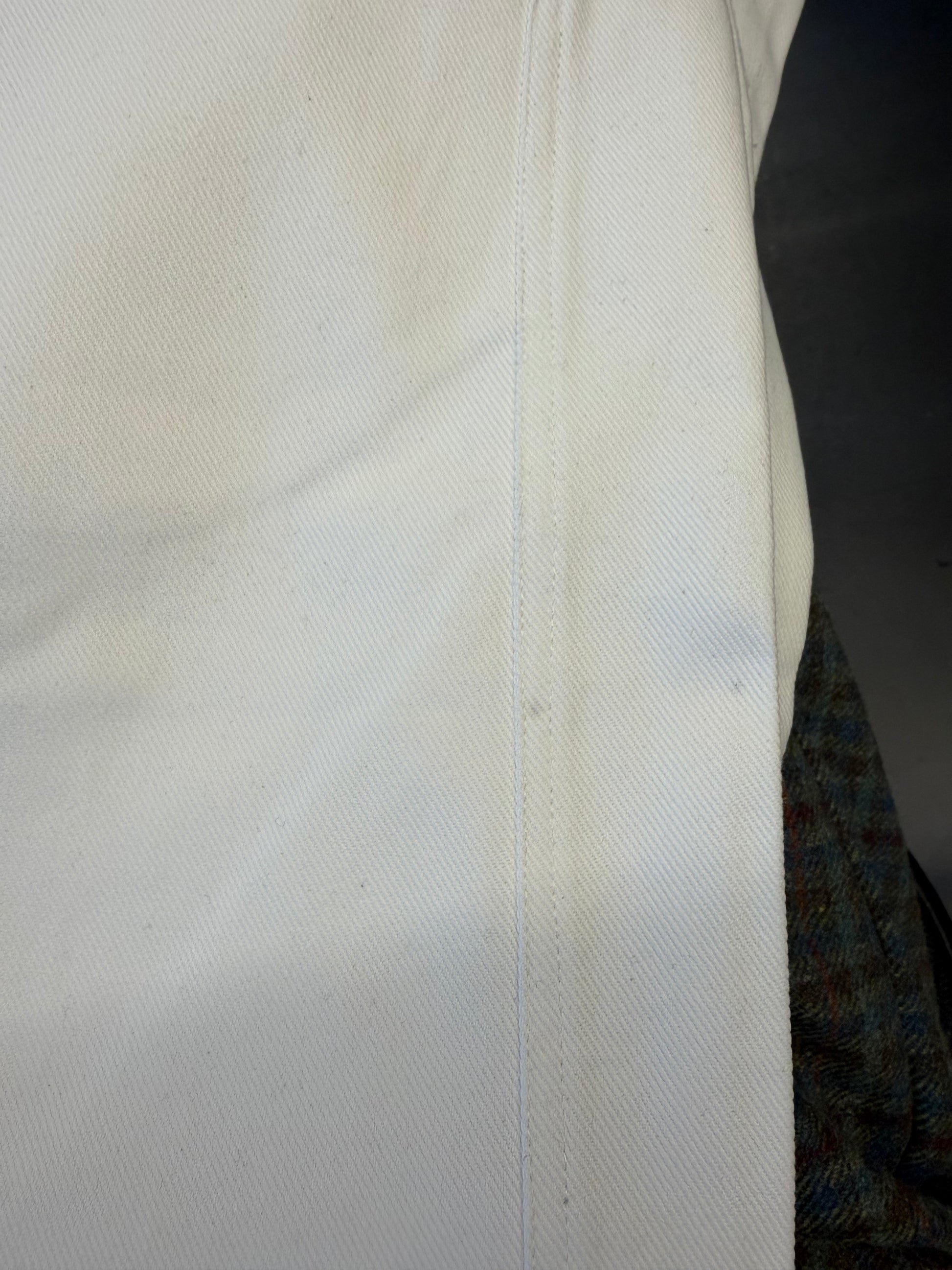 SAMPLE  cameron jean - white denim