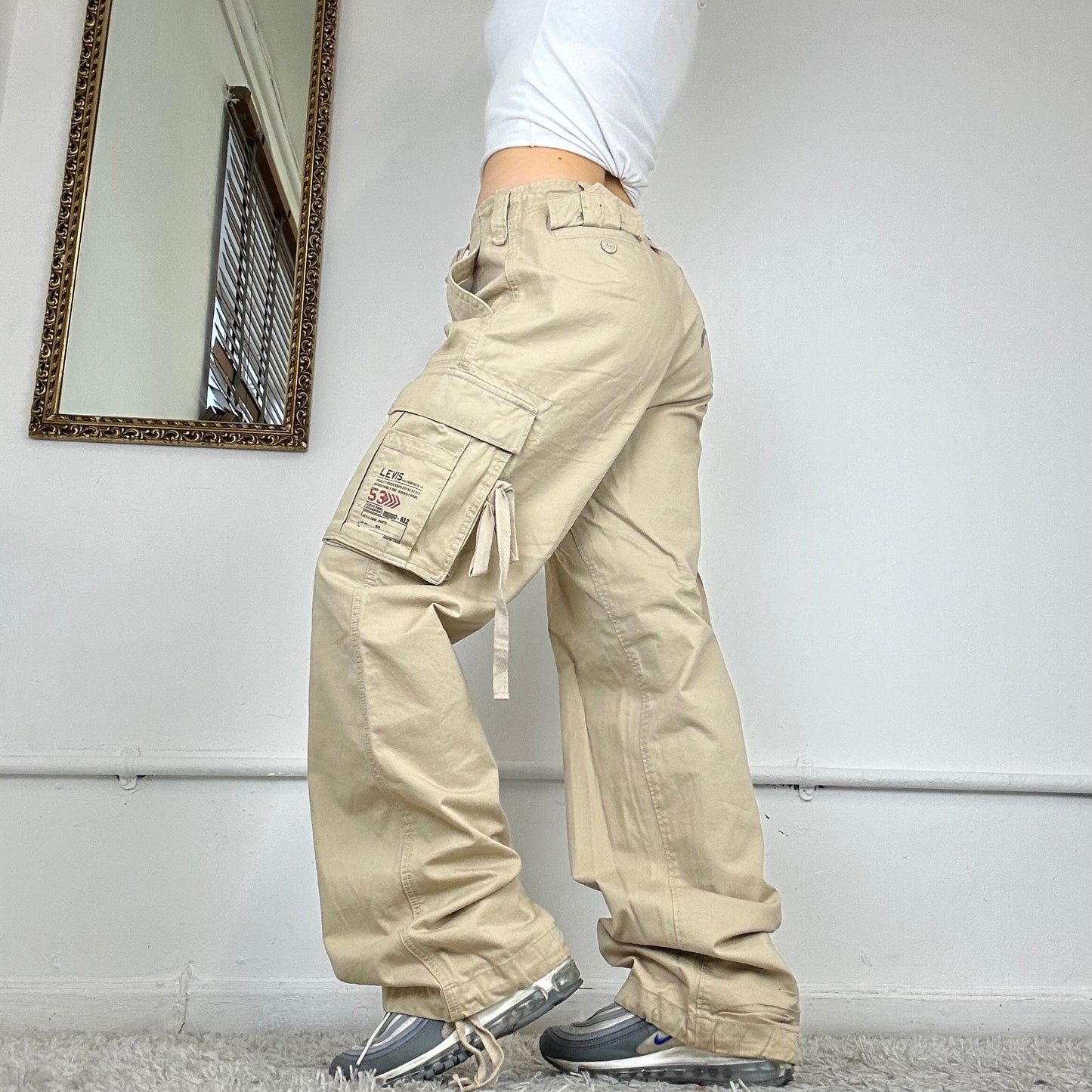 levi's wide leg cargo trousers