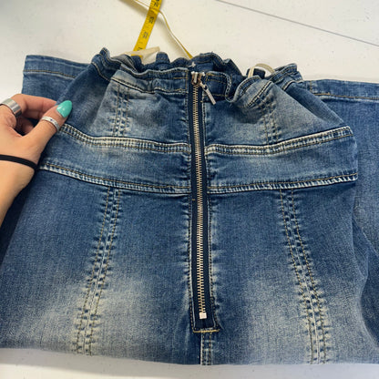 2000's denim mini dress