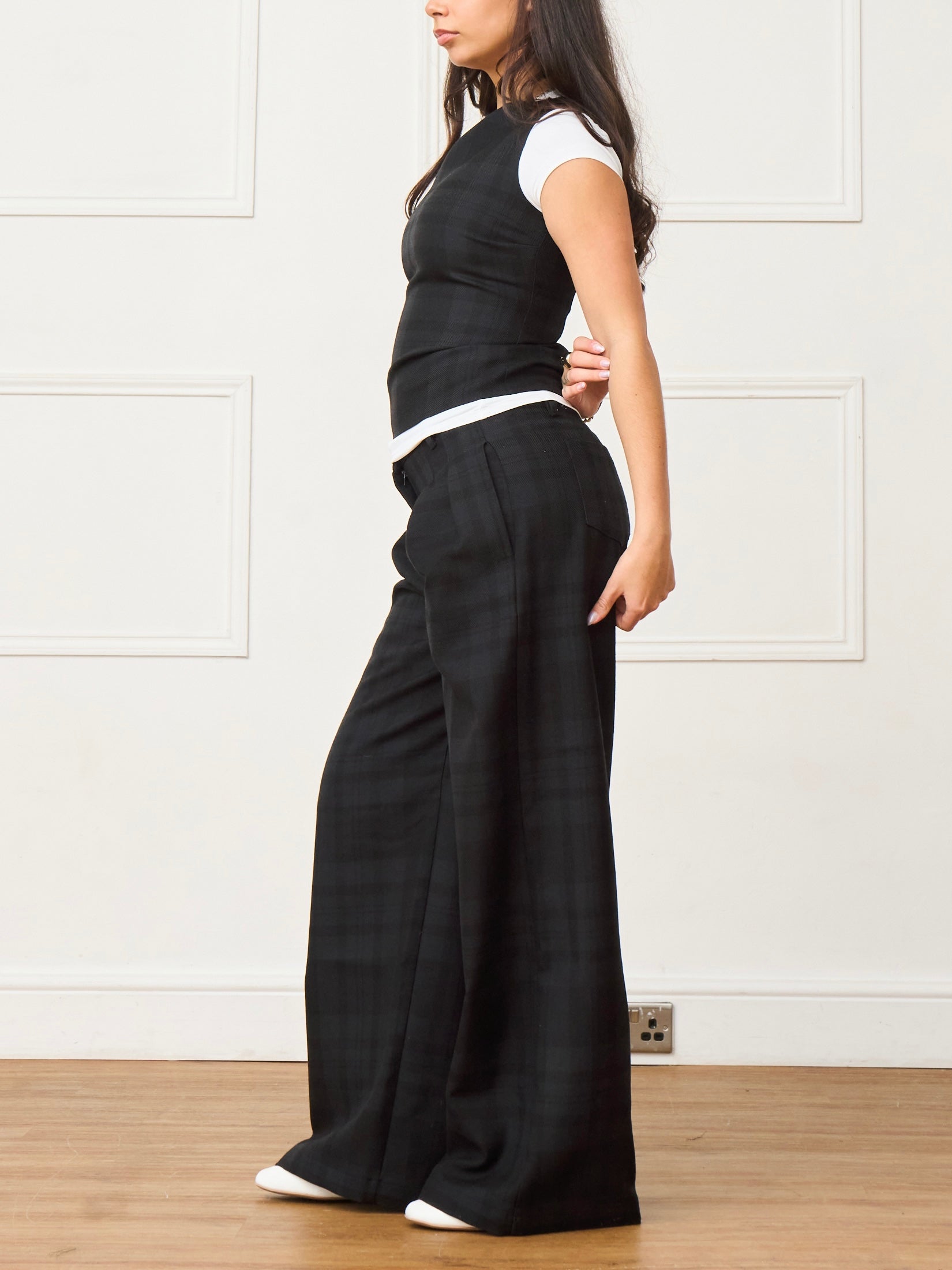 parker trouser - black wool