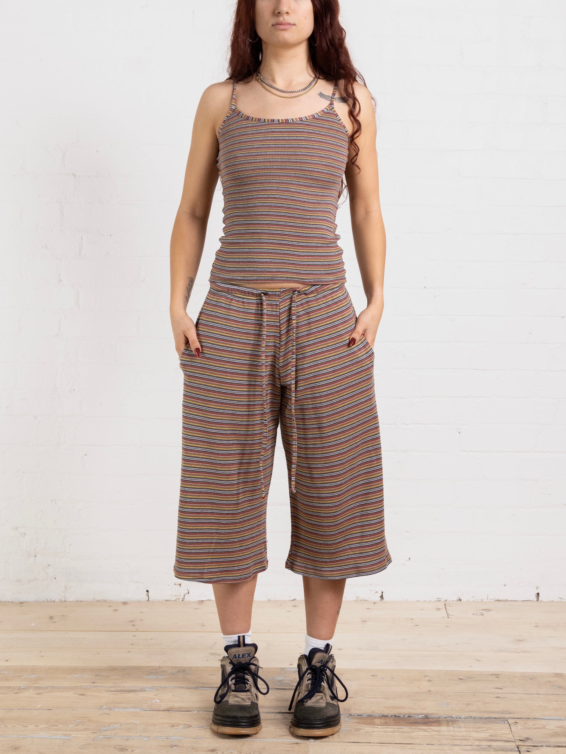dylan top - warm stripe