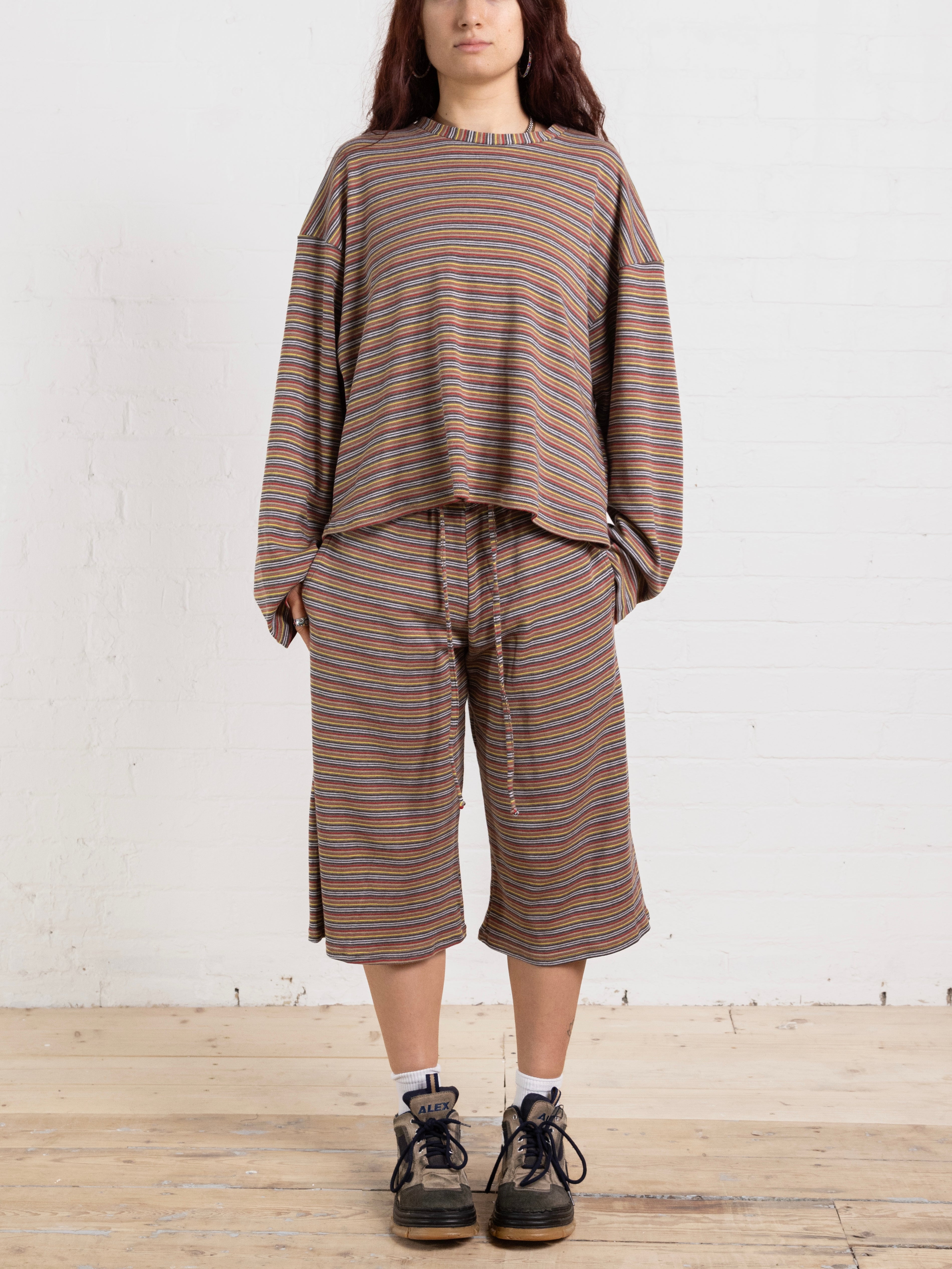 casey jumper - warm stripe