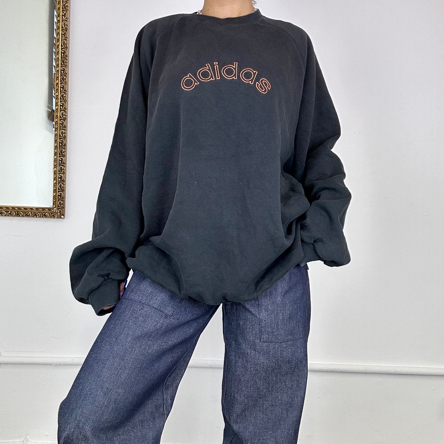 vintage adidas spellout sweatshirt