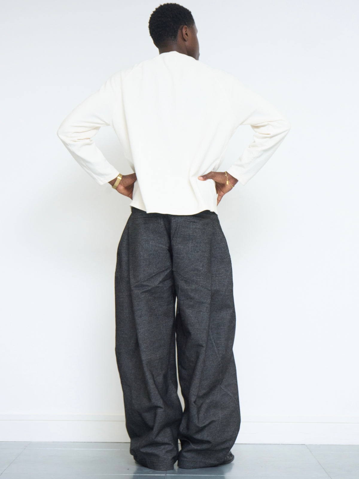 lumi jean - dark grey denim
