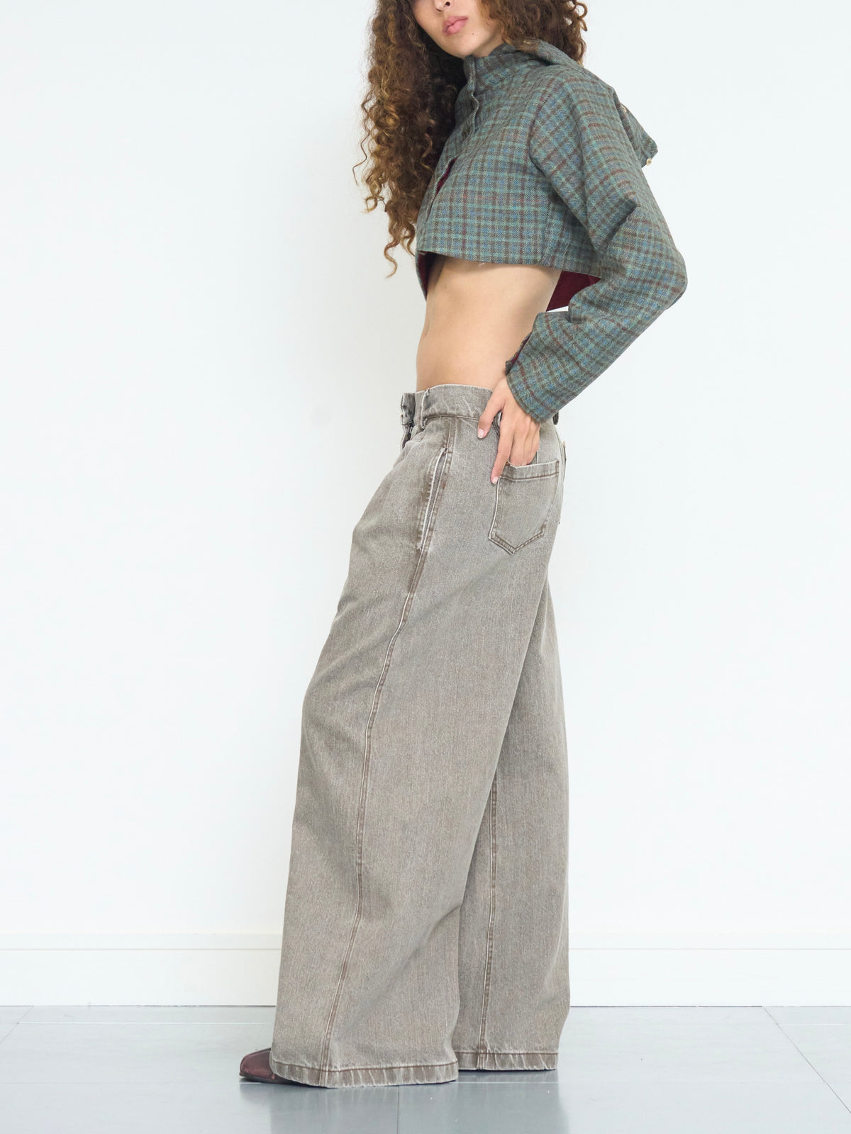 parker jean - khaki washed denim
