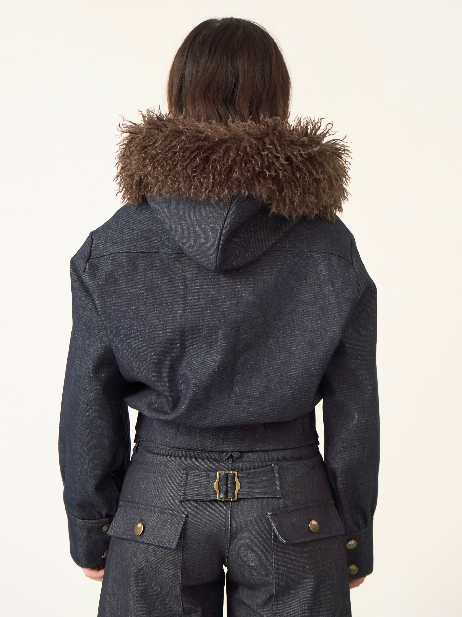 slouch jacket - navy denim