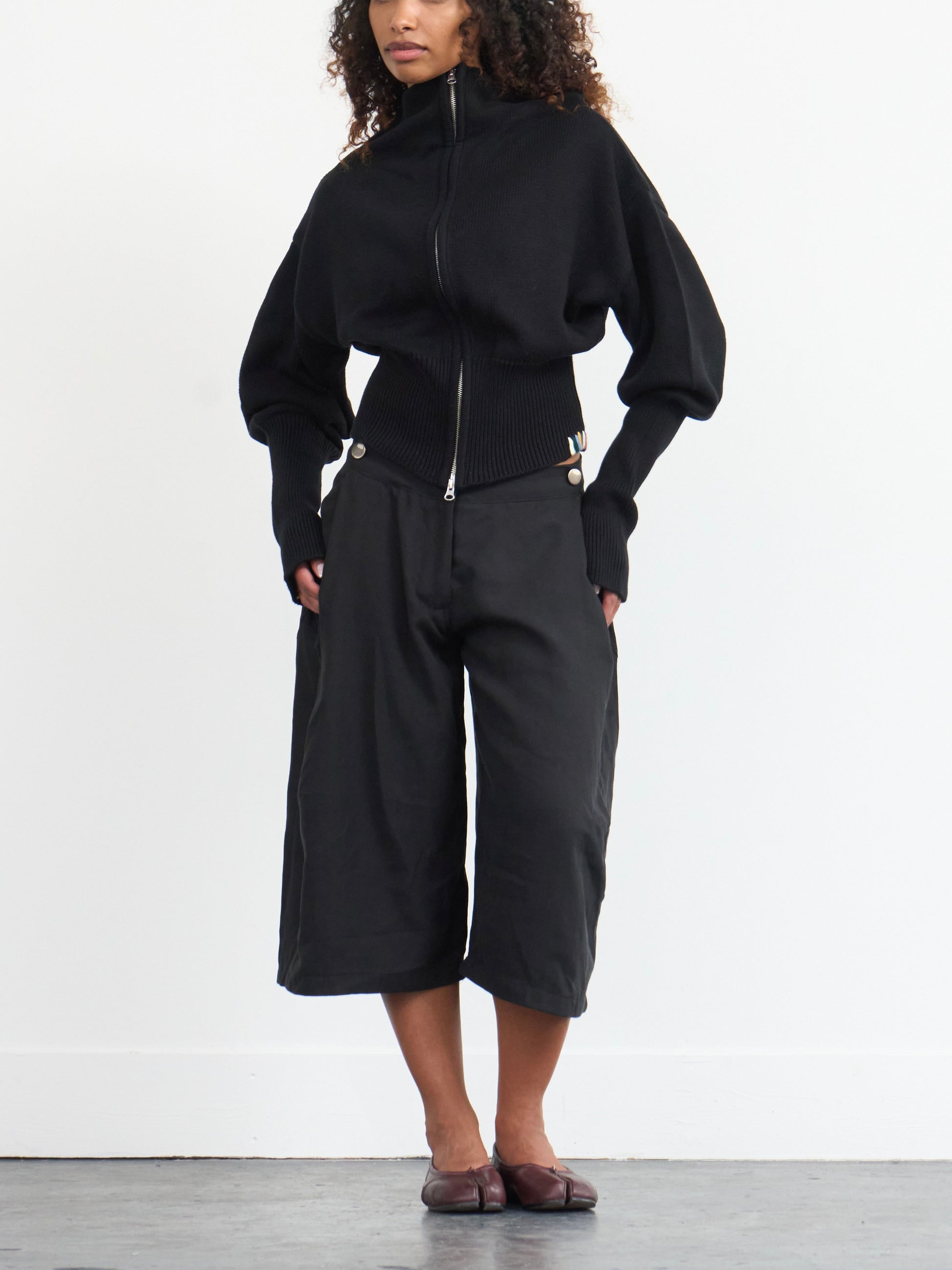 rowan balloon jumper - black knit