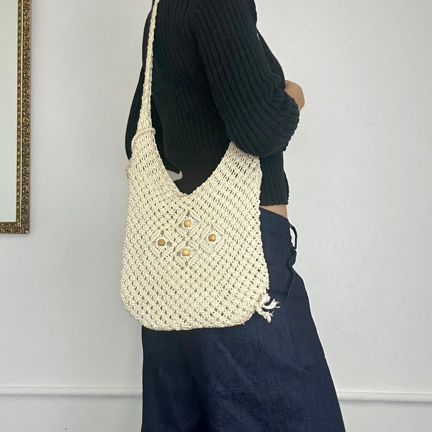 crochet shoulder bag