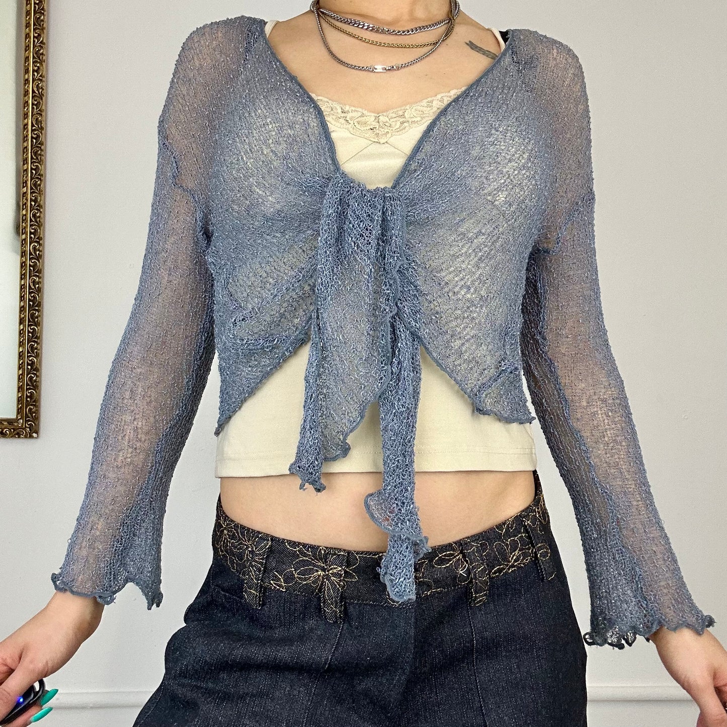 00’s loose bolero cardigan