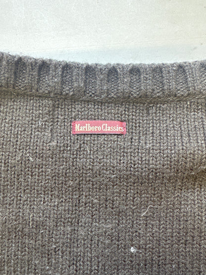 vintage marlboro brown knit jumper