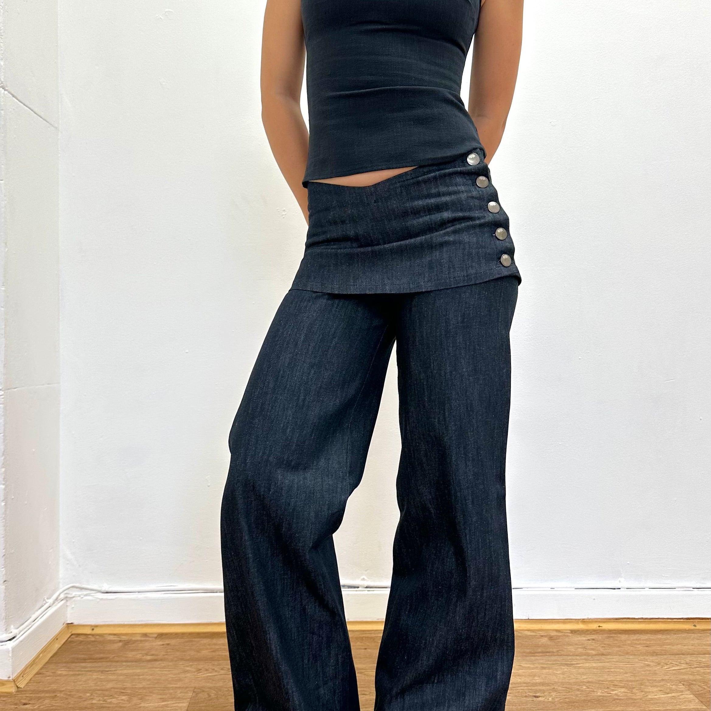 shay trouser - navy denim