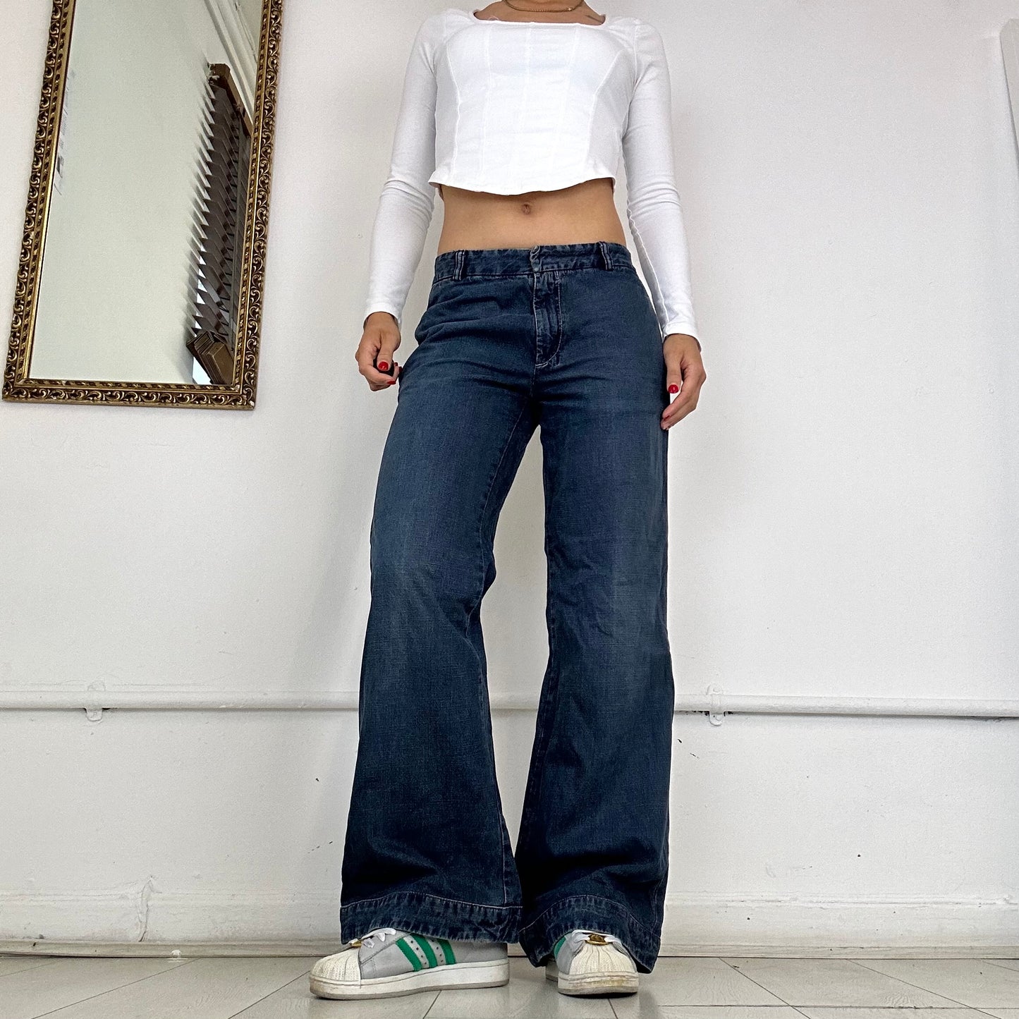 2000's diesel wide leg jeans