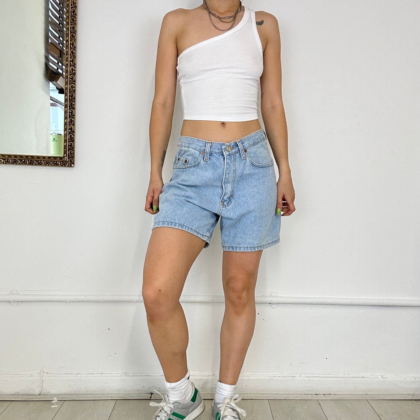 levis baggy denim shorts