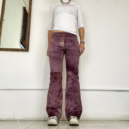 vintage calvin klein jeans suede trousers