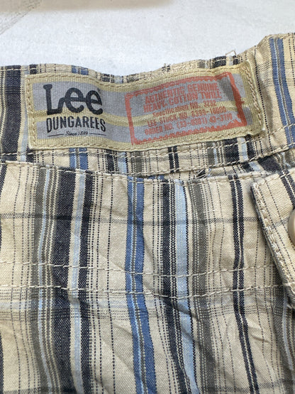 baggy green checkered shorts by lee