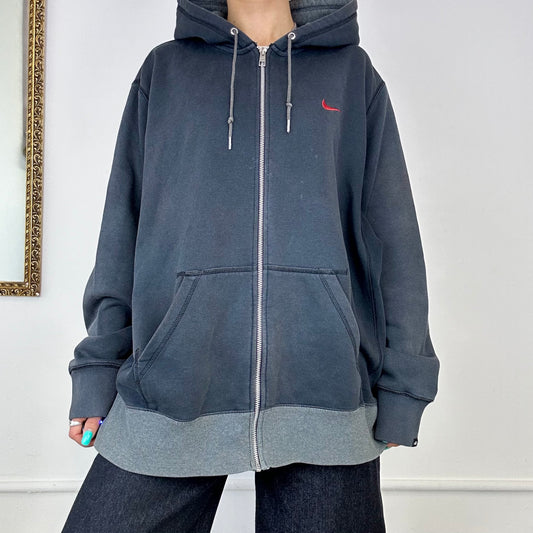 nike vintage zip up hoodie