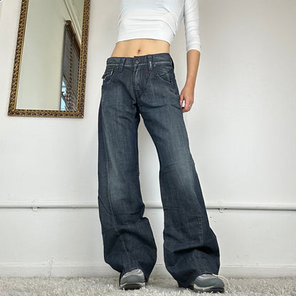 00's wide leg jeans from armani