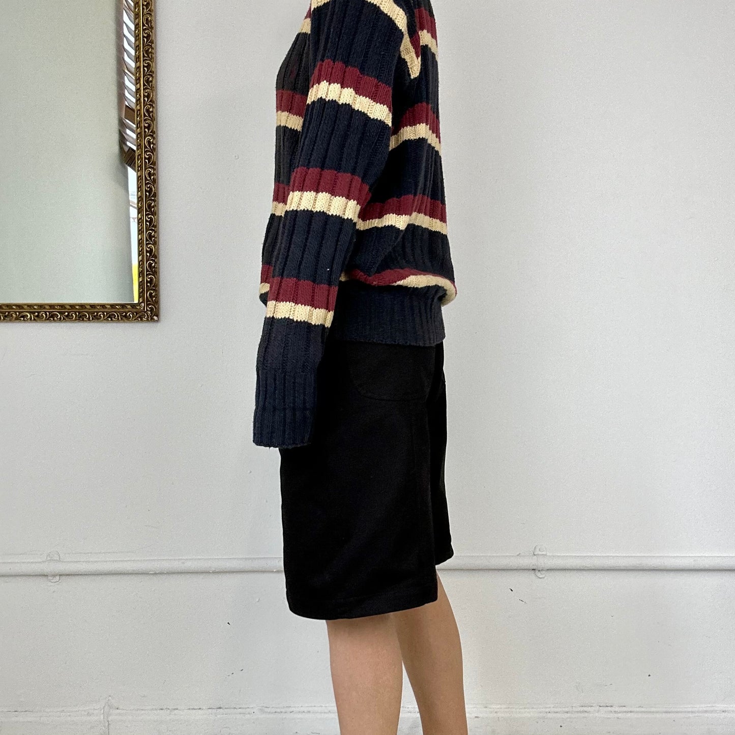 vintage multicolour striped knitted  jumper by ralph lauren