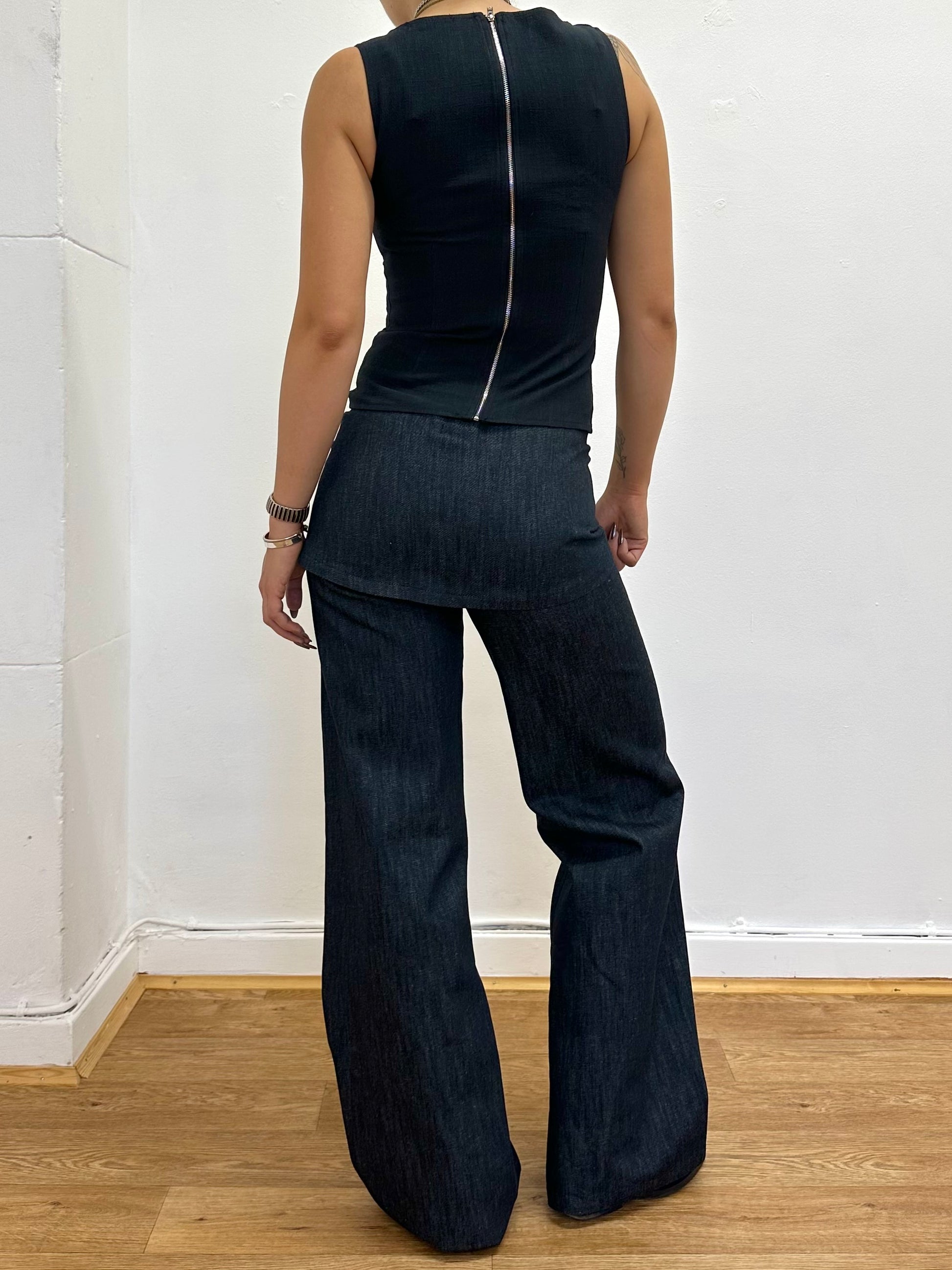 shay trouser - navy denim