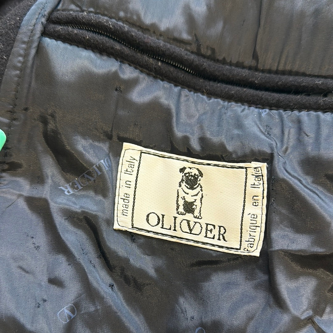 vintage oliver by valentino wool bomber jacket