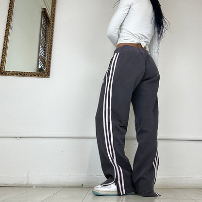 vintage wide leg adidas tracksuit bottoms