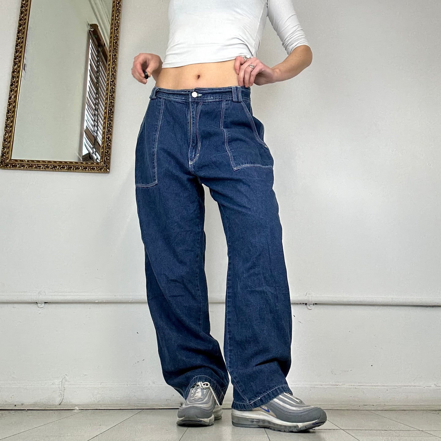 90's baggy cargo jeans