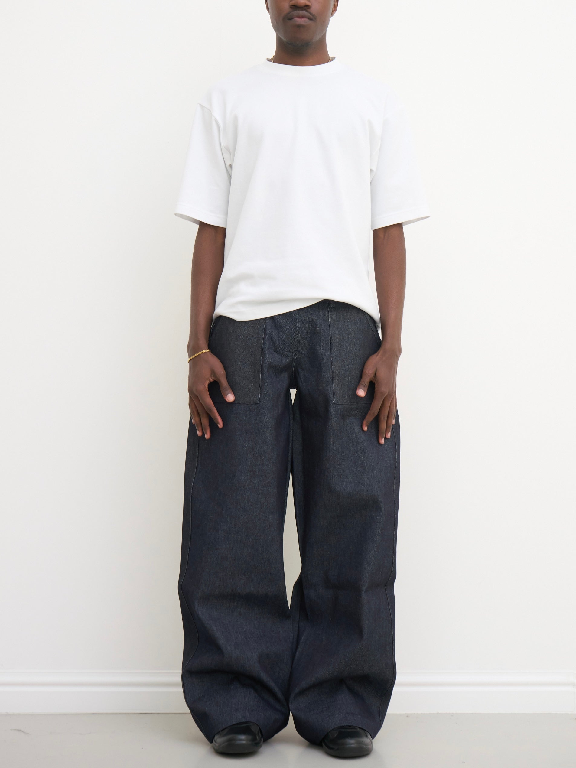 slouch jean - navy denim