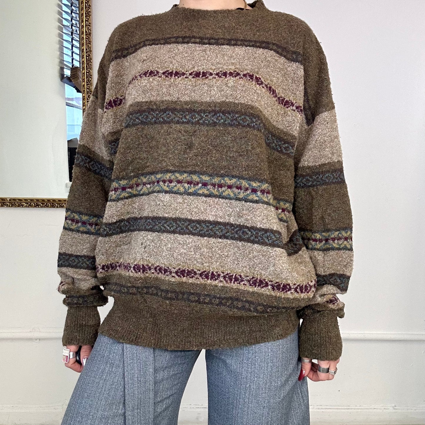 vintage nautica wool knitted jumper