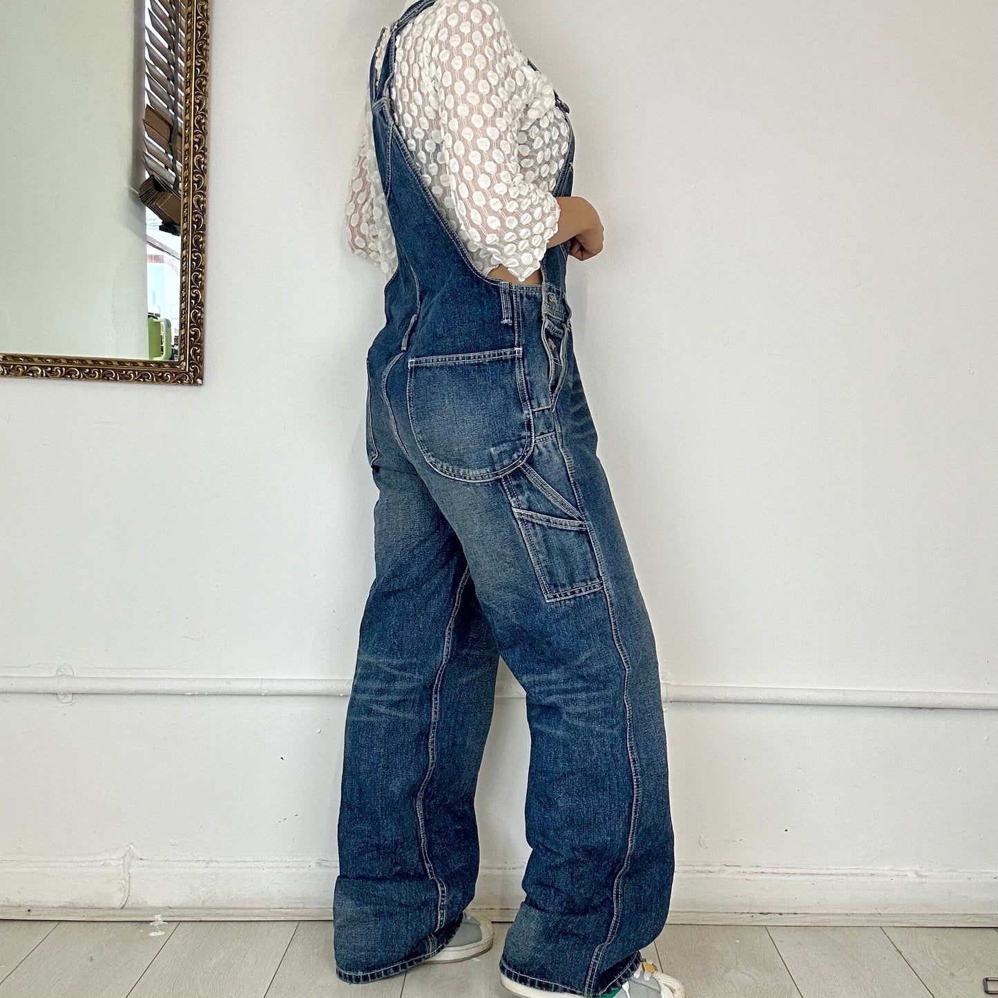 vintage denim dungarees