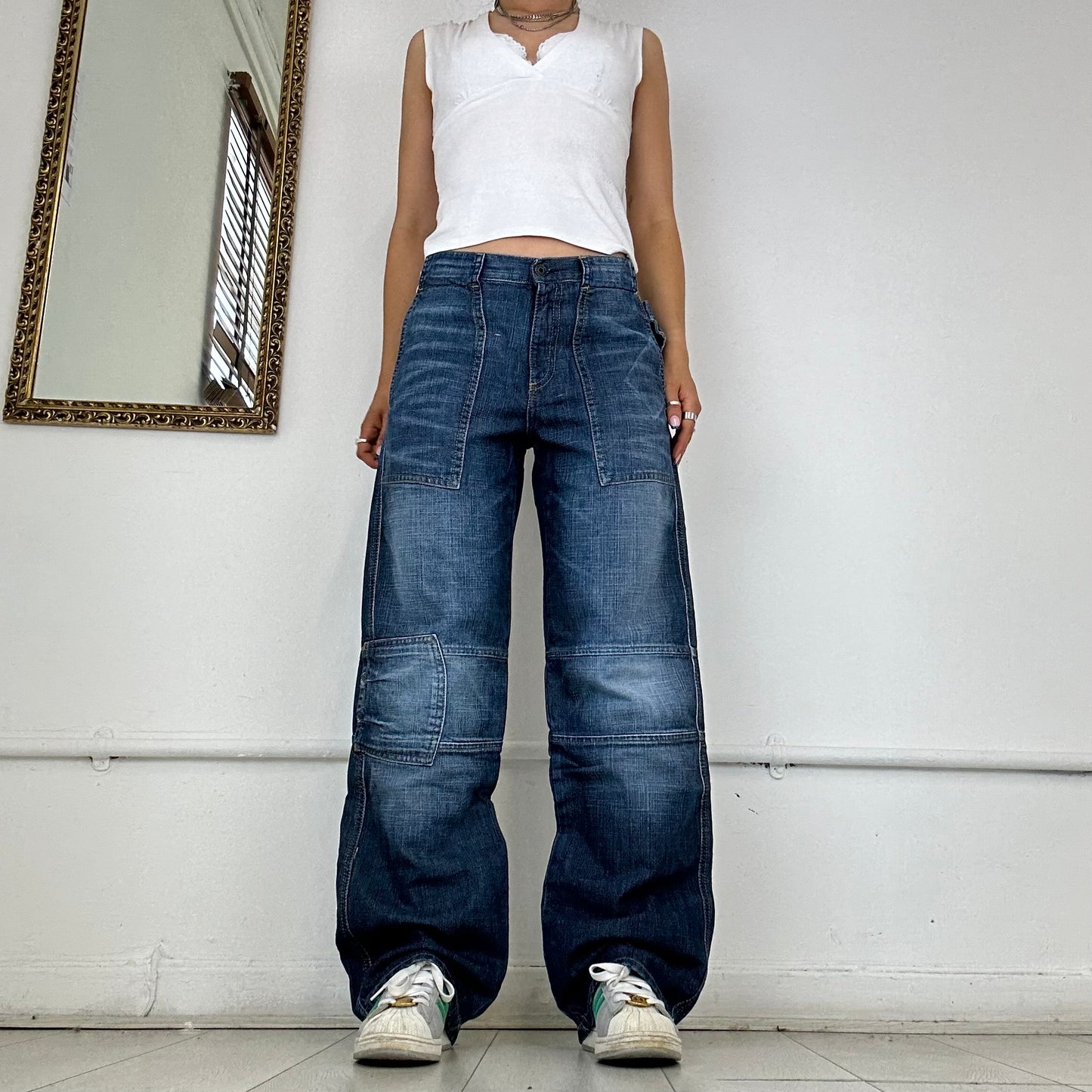 Reply baggy denim cargo jeans