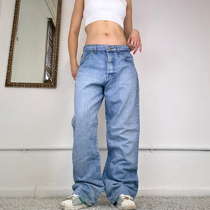 baggy wide leg jeans by dolce & gabbana