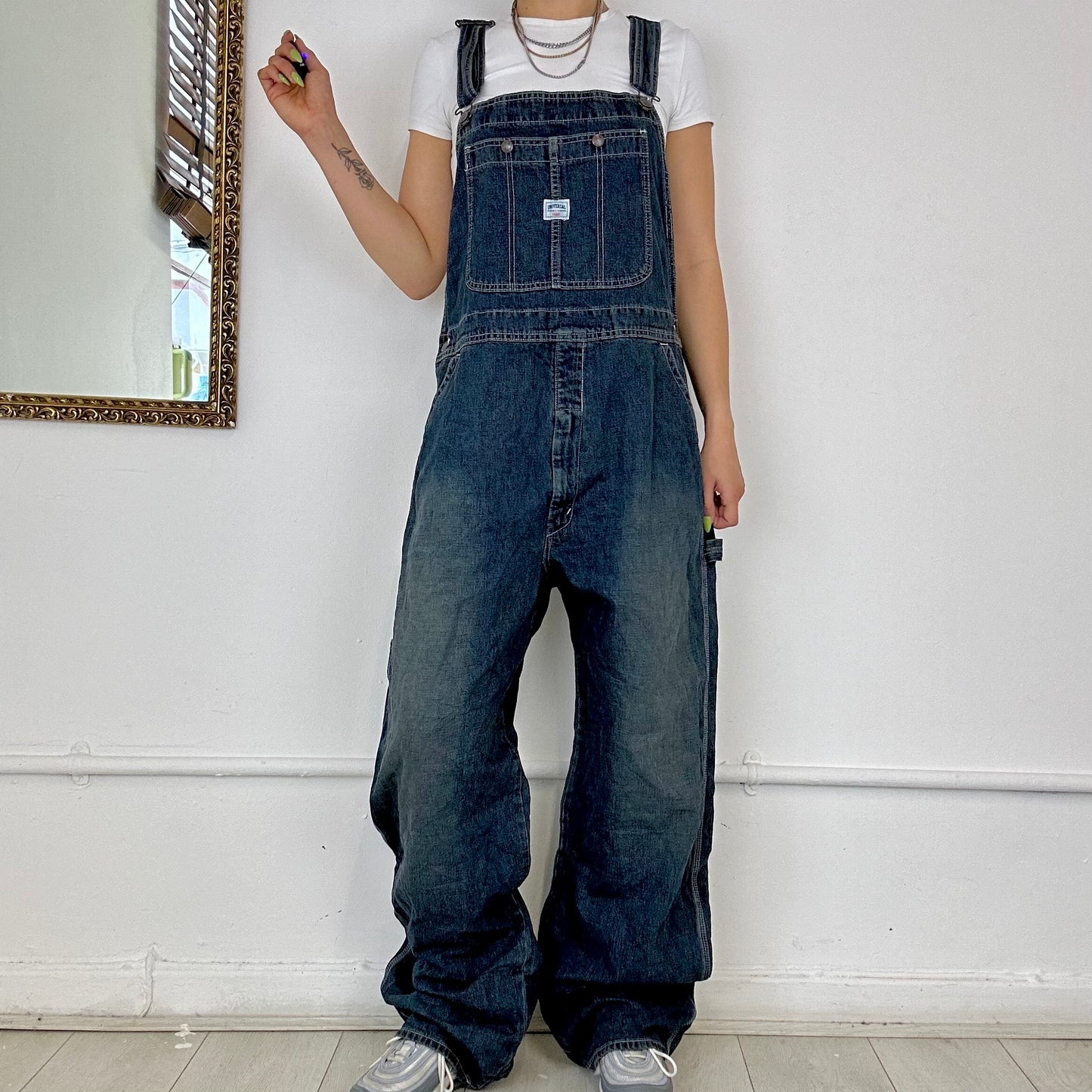 vintage denim dungarees