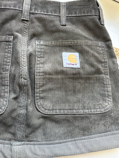 khaki corduroy carhartt mini skirt