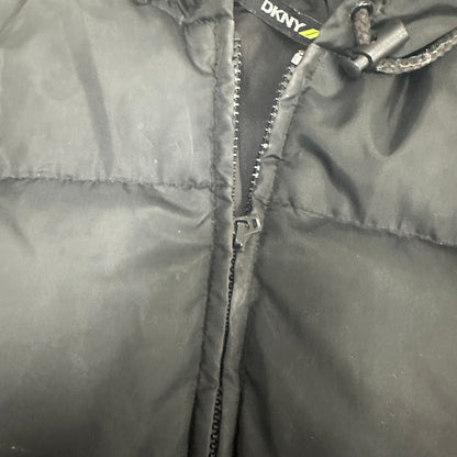 00's DKNY black puffer coat