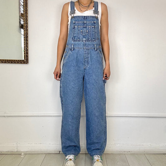 light wash denim dungarees