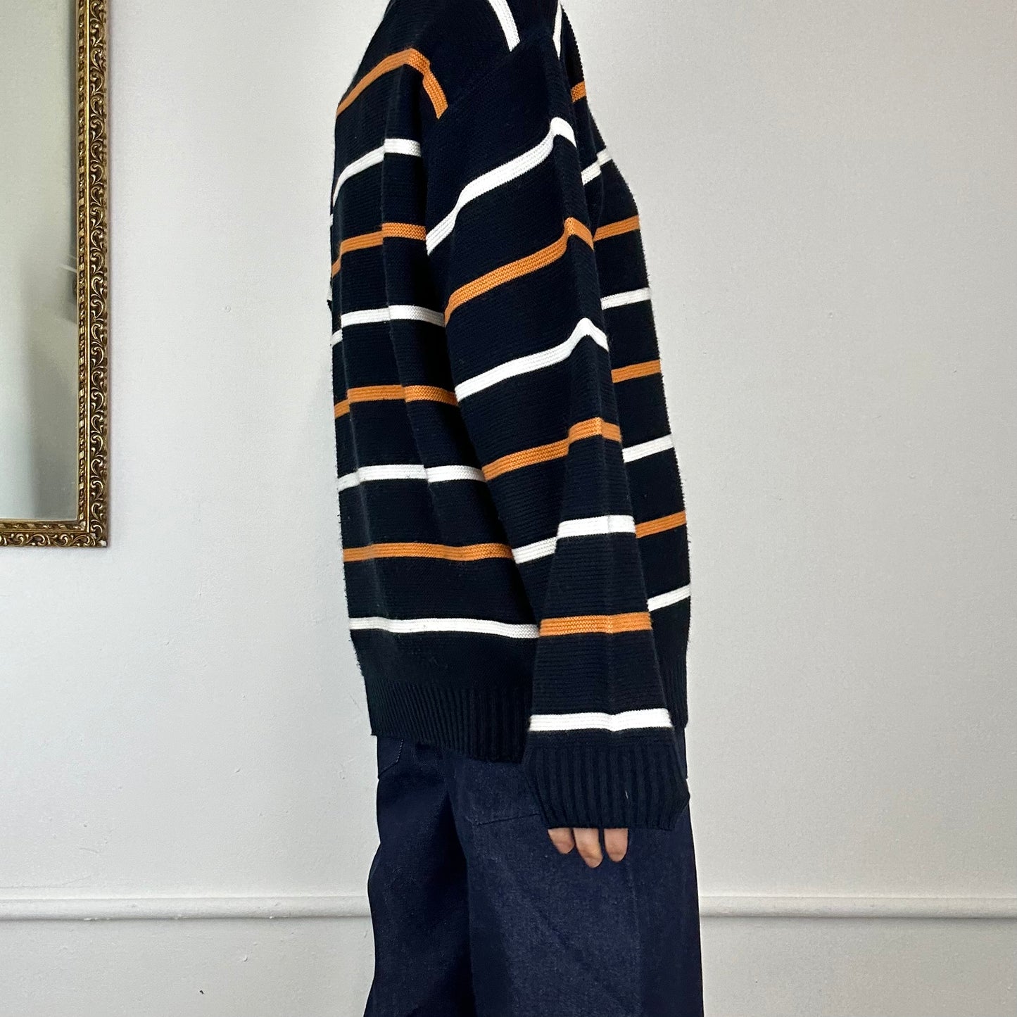 lacoste stripe jumper