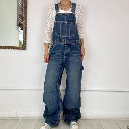 vintage denim dungarees