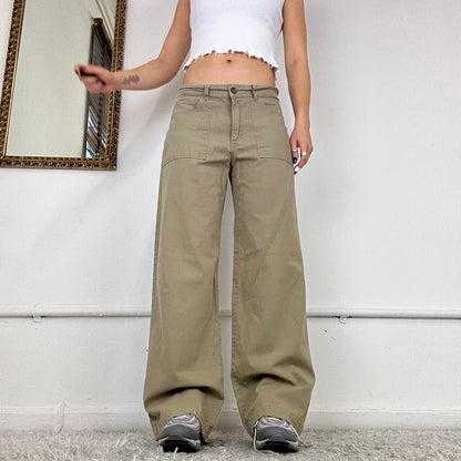 wide leg cargo trousers by angels