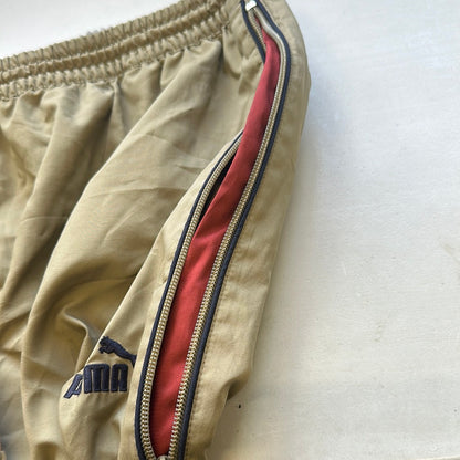 vintage puma khaki tracksuit bottoms