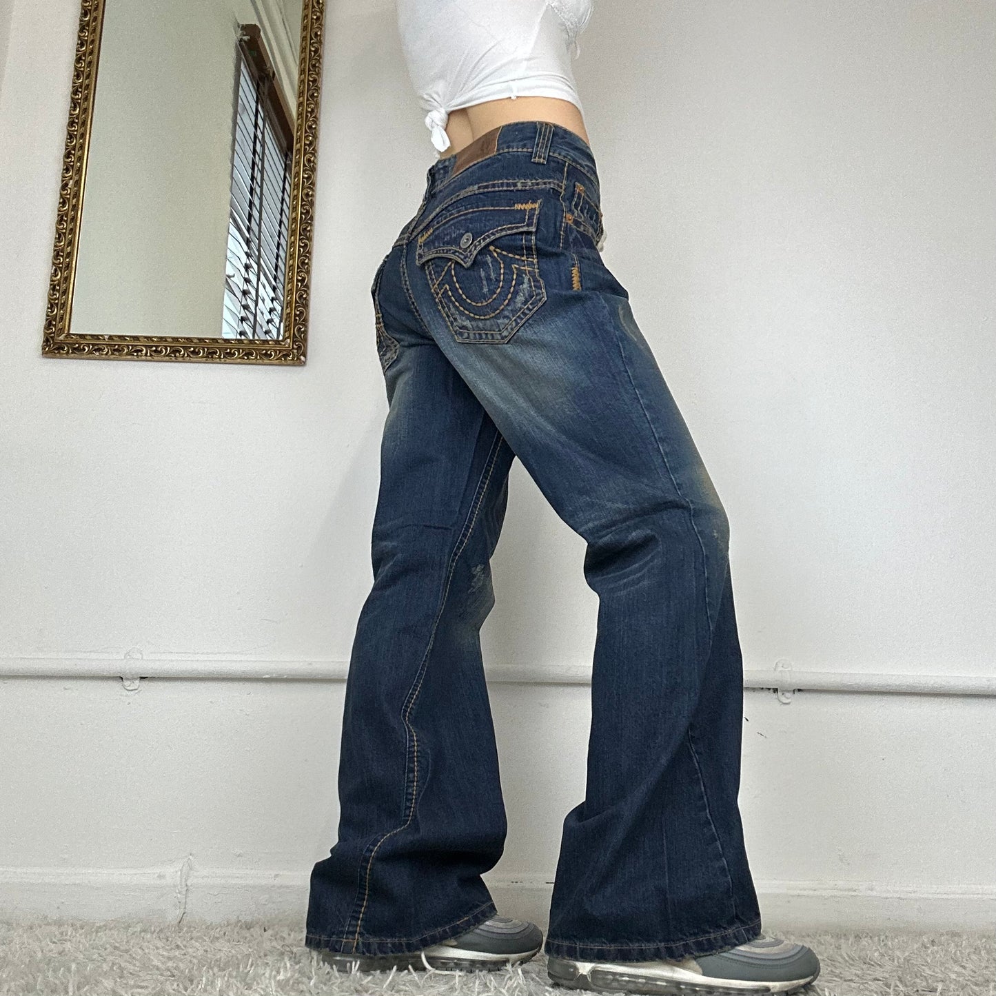 2000's contrast stitch jeans by gaucho