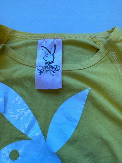 yellow playboy long sleeve top