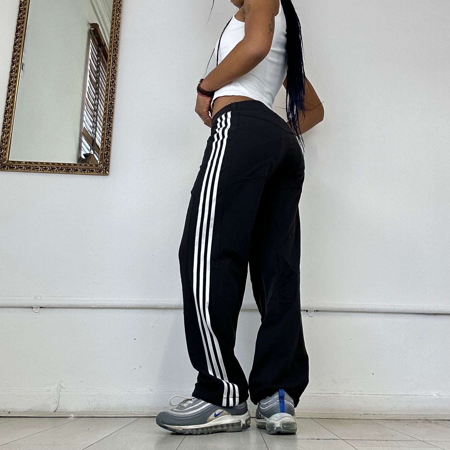 adidas three stripe joggers