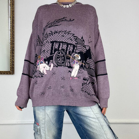 vintage iceberg oversized graphic jumper