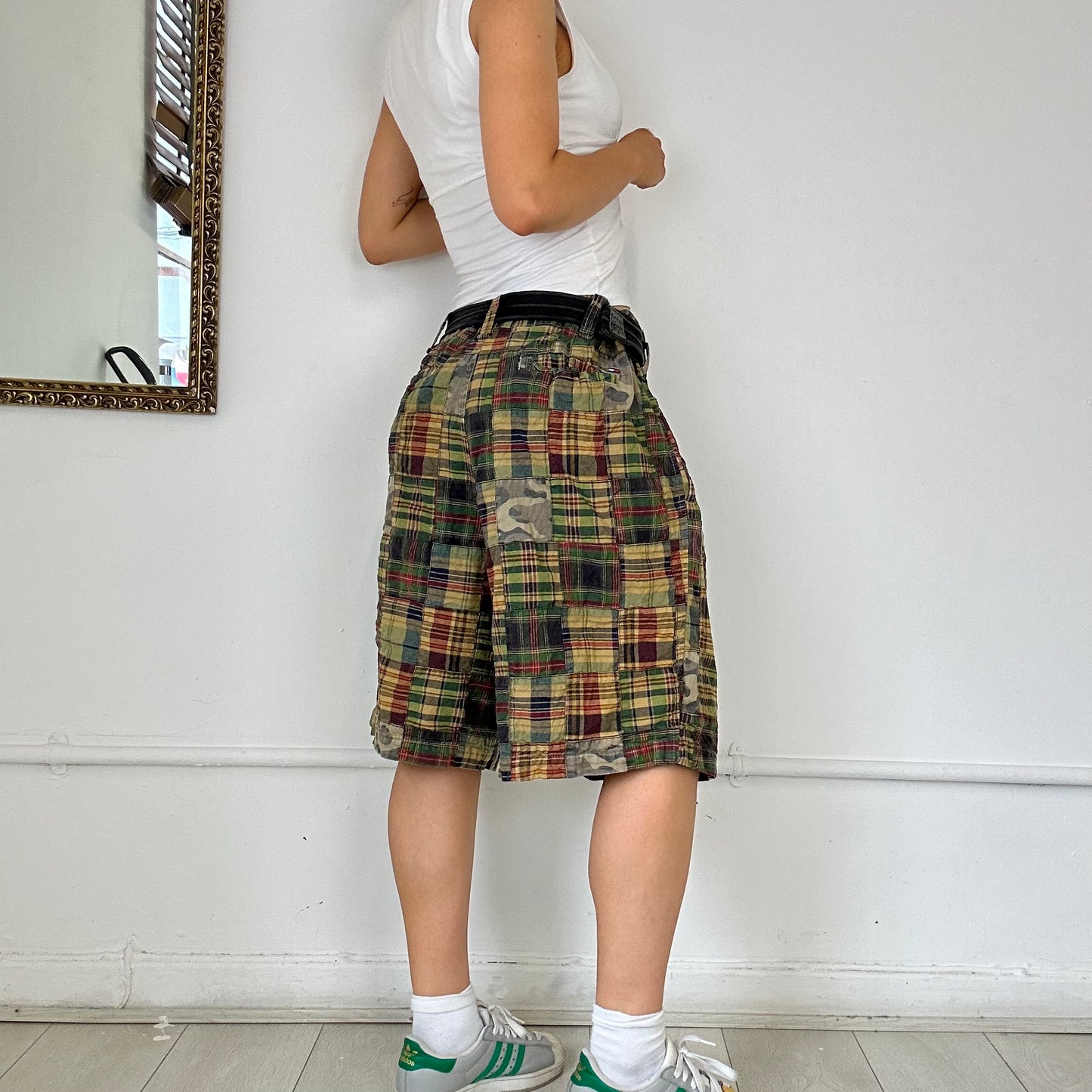 vintage checkered tommy hilfiger shorts