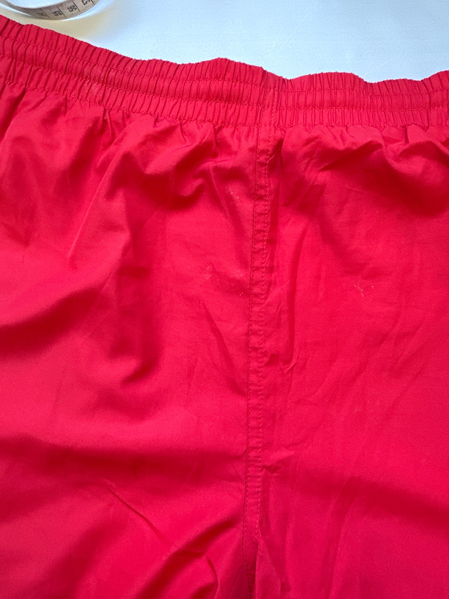 2000's red adidas tracksuit bottoms