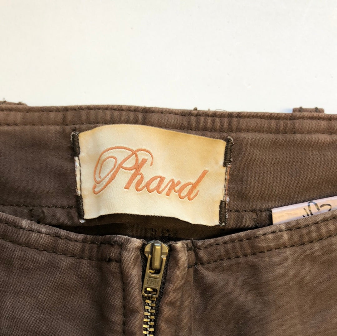 phard brown mini shorts