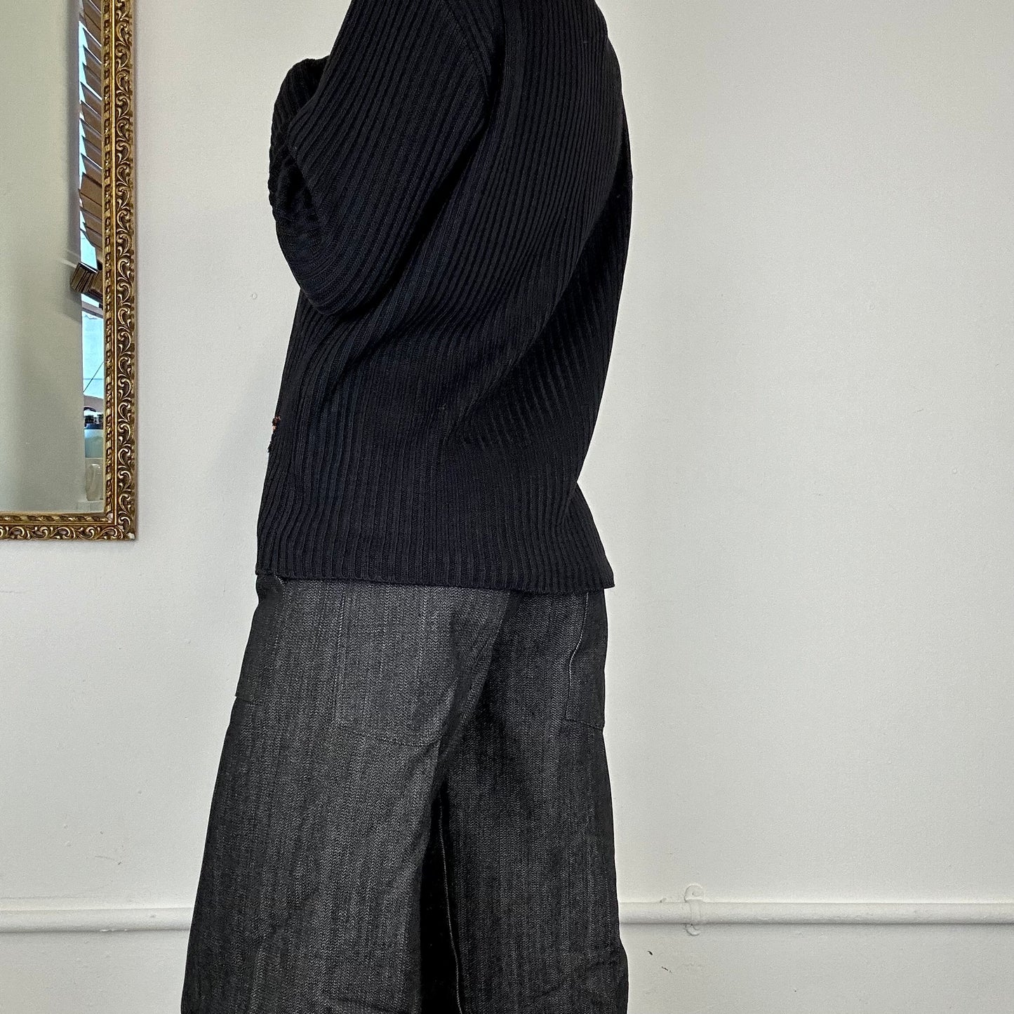 armani ribbed knit jumper