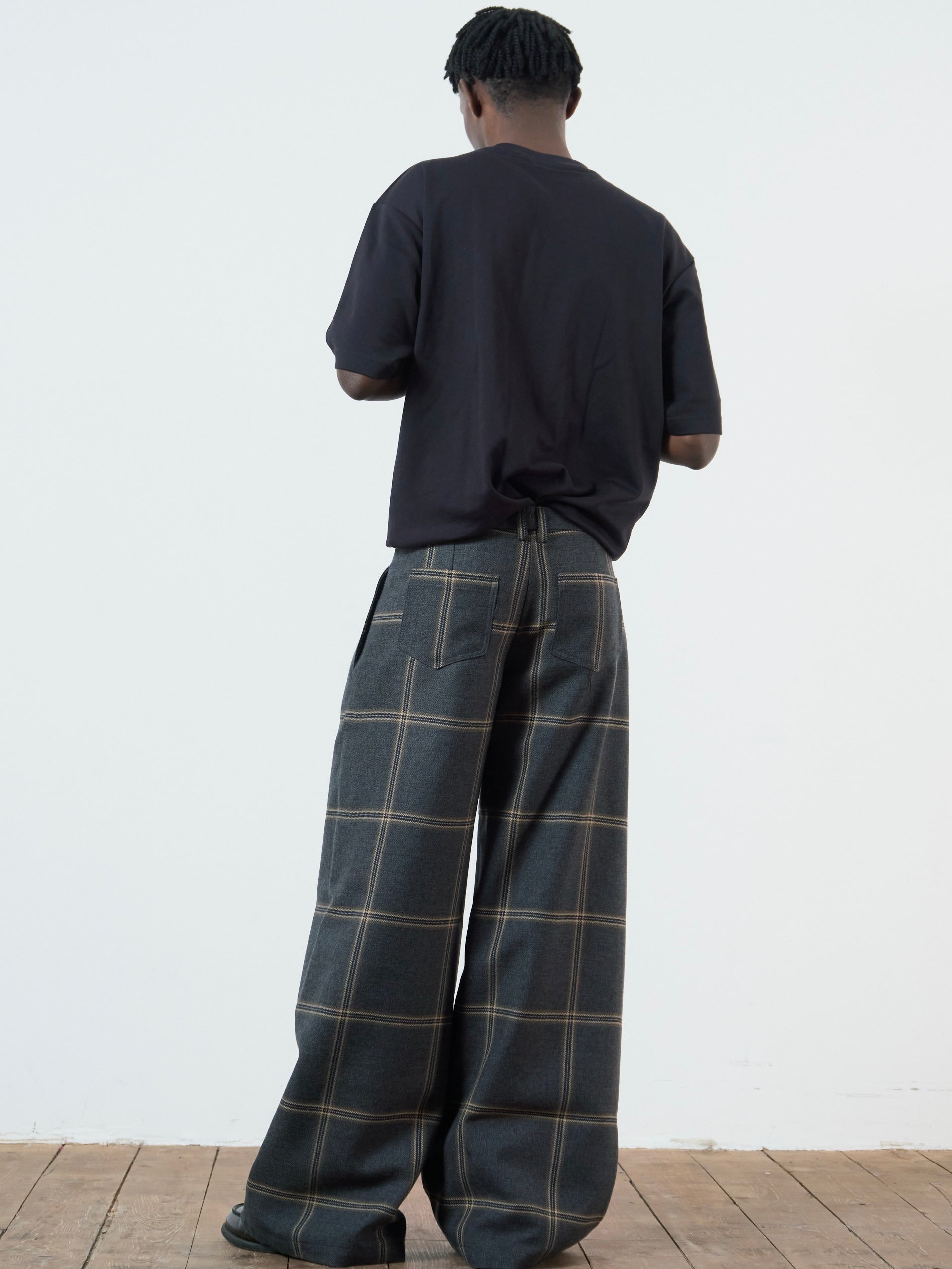 parker trouser - grey wool